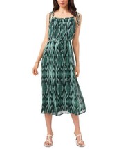 Vince Camuto Womens Rainforest Texture Dress Size Medium Color Black/Green - £86.73 GBP