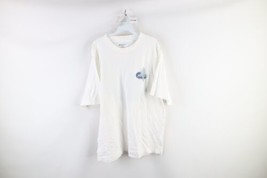 Vintage Speedo Mens 2XL XXL Spell Out Surfing Short Sleeve T-Shirt White Cotton - £27.20 GBP