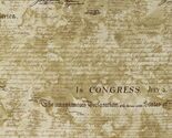 Cotton Colors of Courage Declaration of Independence Fabric Print BTY D1... - $15.95