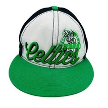 New Era Boston Celtics Spellout Script Hardwood Classic Snapback Cap Hat - £11.57 GBP