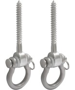 2Pcs Heavy Duty 180° Swing Hangers, 304 Stainless Steel Screw Brackets, ... - $14.96