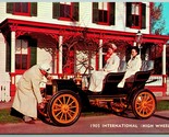 1905 International High Wheeler Automobile UNP Unused Chrome Postcard G6 - $2.92