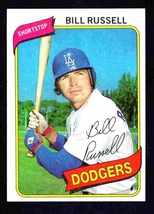 Los Angeles Dodgers Bill Russell 1980 Topps # 75 Nr Mt - £0.80 GBP