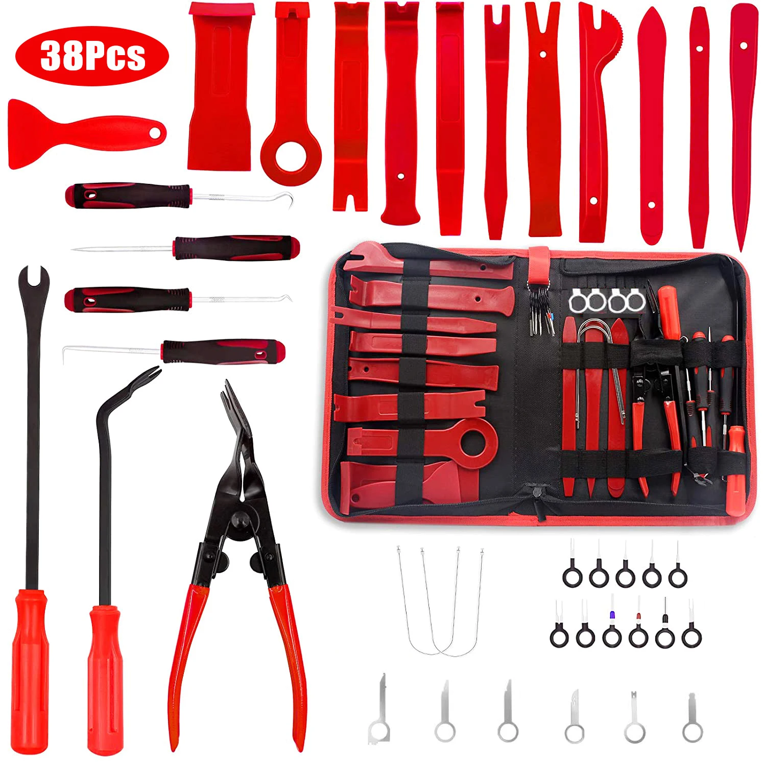 Hand Tool Set Pry Disassembly Tool Interior Door Clip Panel Trim Dashboard - £15.36 GBP+