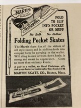 1907 Christmas Ad Martin Skate Co Boston Mass USA Print Ad Ice Skates 19... - $19.49