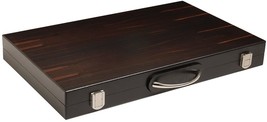 Open Box! 18&quot; Orion Craft Wood Backgammon Set - Zebrawood - £54.88 GBP