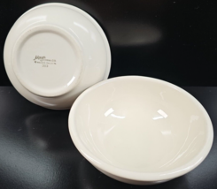 2 Mayer China Off White Cereal Bowls Set Vintage Restaurant Ware Serve D... - $29.67