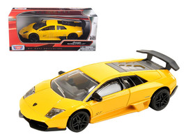 Lamborghini Murcielago LP 670 4 SV Yellow 1/24 Diecast Car Motormax - £29.86 GBP