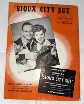 Sheet Music: Sioux City Sue, Gene Autry, 1945 (Rare) - €21,65 EUR