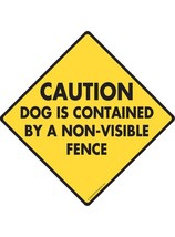Caution! Dog is Contained by a Non-Visible Fence Aluminum Dog Sign - 6&quot; ... - $181.06 MXN