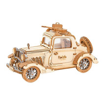 Robotime Classic 3D Wooden Puzzle Kit - Vintage Car - £37.49 GBP