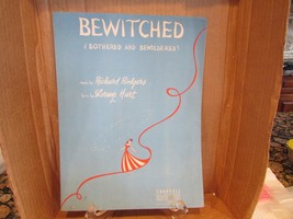 Bewitched (Bothered And Bewindered) 1941 Chappel Sheet Music Cover Art Bjh - £5.49 GBP