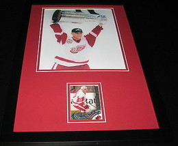 Brett Hull Signed Framed 11x17 Photo Display Red Wings Stanley Cup - £58.39 GBP