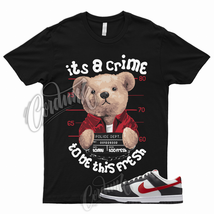 CRIME T Shirt for Dunk Low Black Red Varsity University Panda White EMB Bred 1 - £18.10 GBP+