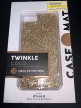 Case-Mate Twinkle Case for Apple iPhone SE 8 7 6s 6  - Gold/Stardust Brand New - £7.98 GBP