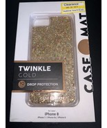 Case-Mate Twinkle Case for Apple iPhone SE 8 7 6s 6  - Gold/Stardust Bra... - $13.70 CAD