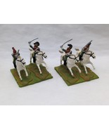 (2) Painted Napoleonic Infantry With Swords Cavalry Groups 15MM Miniatures - €17,12 EUR