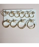 Set of 5 H&amp;M Simple Gold Toned Hoop Earrings Gold Hoops - £6.21 GBP