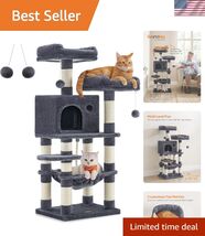 Cat Tree, 44.1-Inch Cat Tower for Indoor Cats, Multi-Level Cat Condo wit... - $91.06
