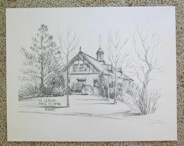 Pencil Sketch By Robert W Dyas &quot;Isu La Building&quot; - £17.81 GBP