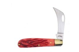 BOOK# 1505 - Rite Edge Pruner Red Bone Folding Knife Blade 2 in, Closed ... - $15.84