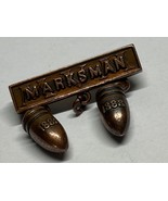 CIRCA 1888, MASSACHUSETTS VOLUNTEER MILITIA, MVM, BULLET MARKSMANSHIP AWARD - $123.75