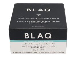 BLAQ Teeth Whitening Charcoal Powder MINT Flavor BNIB 30g Retail $20 - $8.98