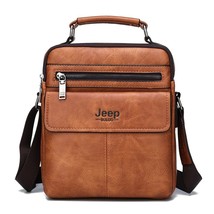 JEEP BULUO Men&#39;s Crossbody Shoulder Bags Split Leather Handbag Fashion Business  - £53.18 GBP