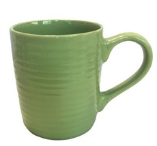 Royal Norfolk Ribbed Lime Green Coffee Cup Mug Greenbrier Inc. No Chips/... - $17.57