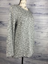 J Crew Mercantile Tunic Sweatshirt Women S Heather Gray Long Sleeve Cotton Blend - £10.22 GBP