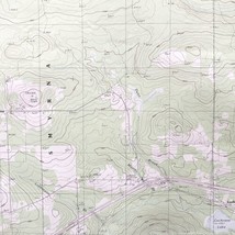 Map Ludlow Maine 1986 Topographic Geological Survey 1:24000 27 x 22&quot; TOPO4 - £34.55 GBP