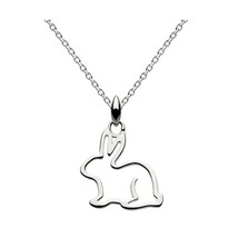 Dew Sterling Silver Bunny Necklace of Length 18 inch on 45.7 cm Chain  - $55.00