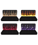 Front bench seat covers Fits 1977-1994 Ford F150 truck black with flame ... - $1,880.92 MXN