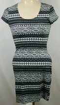 Wet Seal Dress Small Black White Striped Bodycon Mini NWT - $9.49