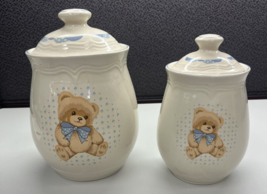 Tienshan Theodore Bear Canister Jars with Lids - £11.43 GBP