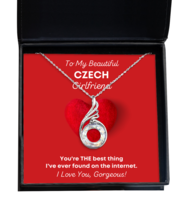 Czech Girlfriend Necklace Birthday Gifts - Phoenix Pendant Jewelry Present  - £40.55 GBP