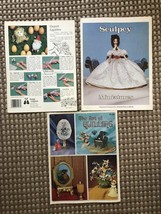 Lot x3 Vintage Craft Booklets - Sculpey Miniatures / Art of Quilling / Eggables - £15.02 GBP