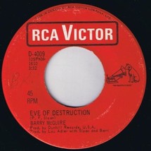 Barry McGuire Eve Of Destruction 45 rpm What Exactly&#39;s The Matter With Me Cdn Pr - £3.97 GBP