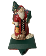 MIDWEST Cast Iron Christmas Stocking Holder Old Time Santa Fireplace Man... - $74.65 CAD