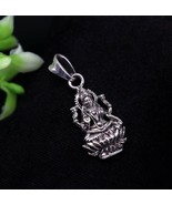 925sterling silver customized vintage antique style Goddess Laxmi pendan... - $54.17 CAD