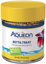 [Pack of 3] Aqueon Betta Treat Freeze Dried Bloodworms 0.175 oz - £23.02 GBP