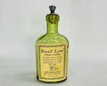 Vintage Empty 4 oz Royall Lyme Toilet Lotion Perfume Cologne Bottle Gree... - $19.99