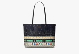 Kate Spade Bleecker Big Apple Large Tote - Blazer Blue Multi - $3,713.17 MXN