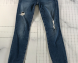 Frame Jeans Womens 23 Blue Skinny Distressed Le Skinny De Jeanne Timber ... - $37.61