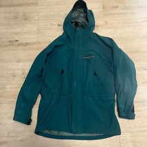 L.L.Bean All Conditions Gore-Tex Rain Jacket Hooded Coat Green  Mens Tal... - $88.06