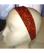 2 X Orange Leopard Fabric Headband for Woman/ Head Wrap Accessory Hair B... - $8.40