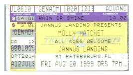 Molly Hatchet Concert Ticket Stub St.Petersburg Florida August 20 1999 - £27.66 GBP