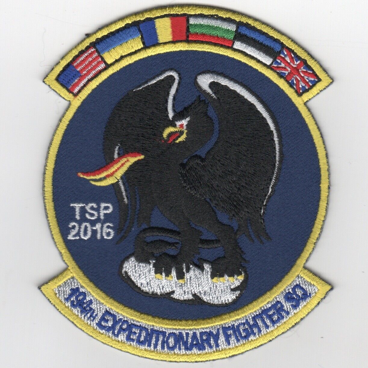 4" USAF AIR FORCE 194TH  EFS TSP 2016 EXPEDITIONARY FIGHT EMBROIDERED PATCH - $29.99