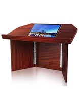 Pyle Ergonomic Foldable Tabletop Desk Lectern - Portable Presentation Stand - $96.16 CAD