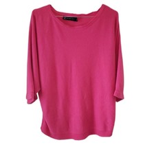 New York &amp; Company Soft Pink Batwing 3/4&quot; Sleeve Sweater - £9.88 GBP